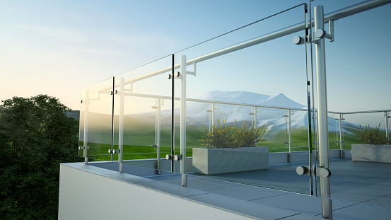 glass railing