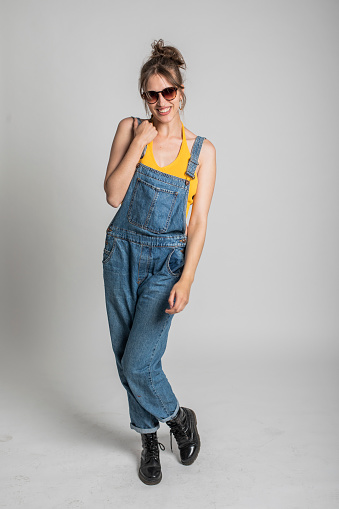 denim jumpsuit