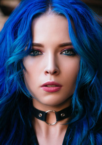 blue hair