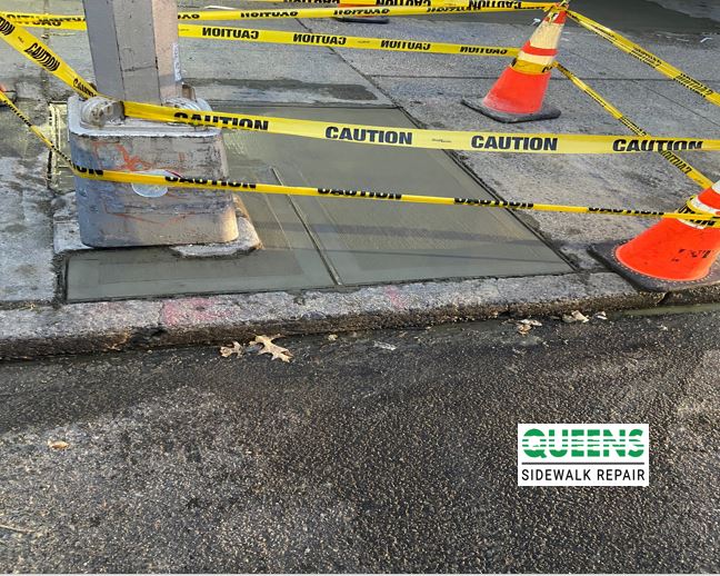 Sidewalk repair in Queens