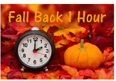 fall back daylight savings time