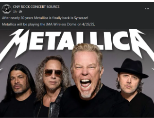 metallica tour 2025